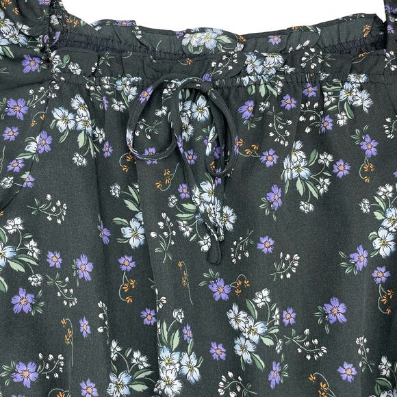 CUPCAKES & CASHMERE Elsie Floral Square Neck Dress Sz Small - Picture 8 of 10